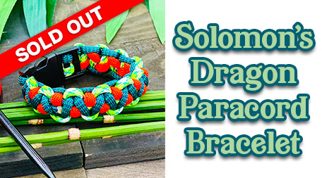 Solomon paracord clearance bracelet